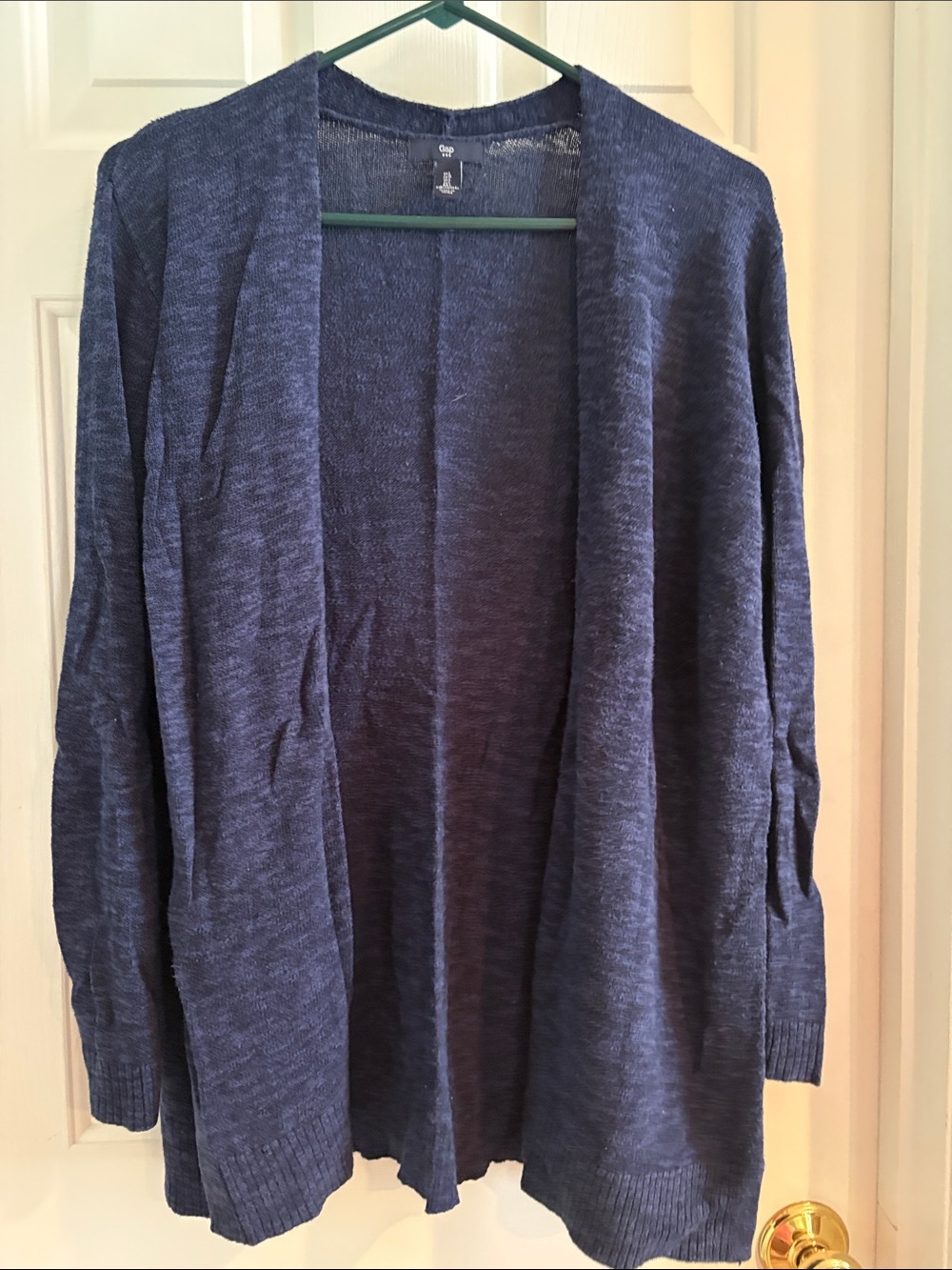 GAP Open Drape Cardigan Sweater - Navy Blue